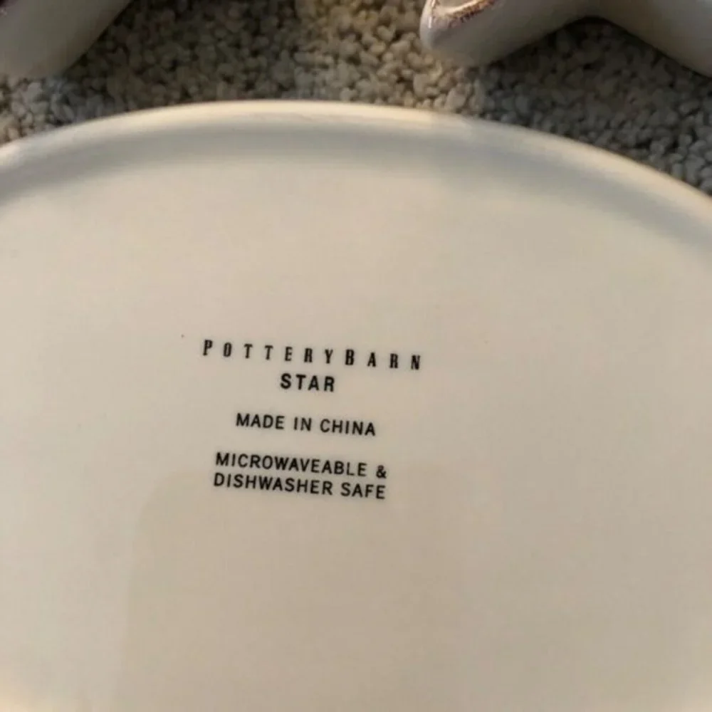 Pottery Barn Star‎ Salt And Pepper Tray 3 pc. Set
